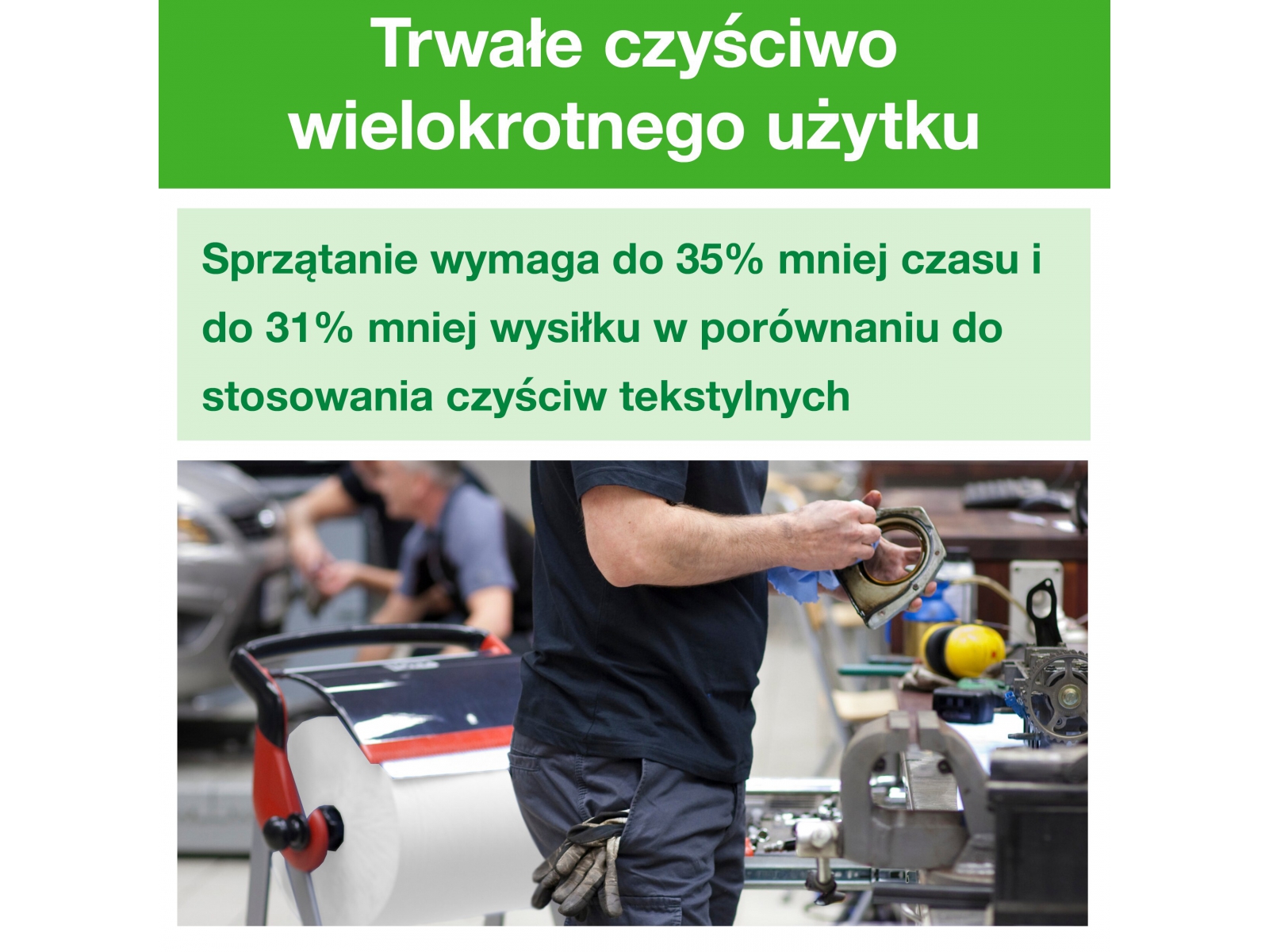 Czyściwo TORK 530104 Trudne Zabrudz 270m White