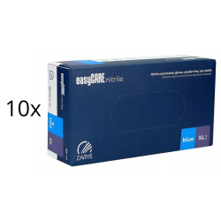 Rękawice Nitrylowe Blue XL Zarys Bezpudrowe KARTON 10x opk.