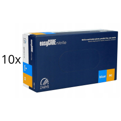 Rękawice Nitrylowe Blue M Zarys Bezpudrowe KARTON 10x opk.