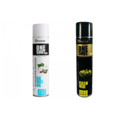 Zestaw 2x Odświeżacz Freshtek One Shot 600ml Bawełna + Kashmir