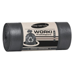 Worki na śmieci 300L LDPE Czarny 10 szt. EU
