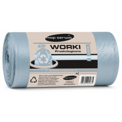Worki na śmieci 35L LDPE Bezbarwne 25 szt. EU