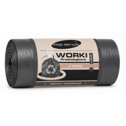 Worki na śmieci z taśmą LDPE 35L CZARNE