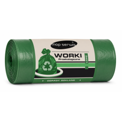 Worki na śmieci 60L LDPE Zielony 25 szt