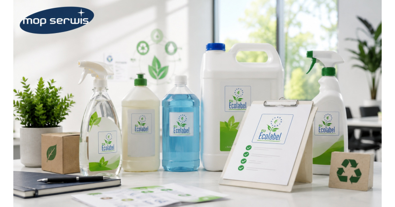 EU Ecolabel na opakowaniu profesjonalnych środków czystości